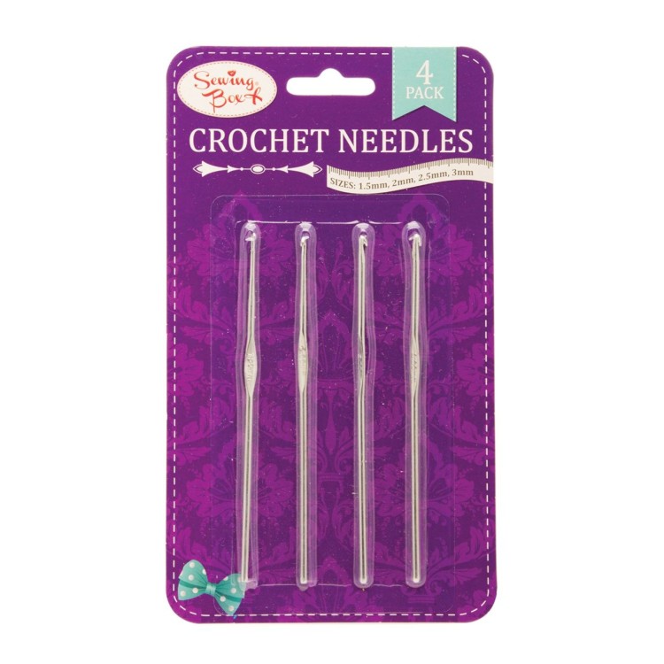 Sewing Box Crochet Needles 4 pack